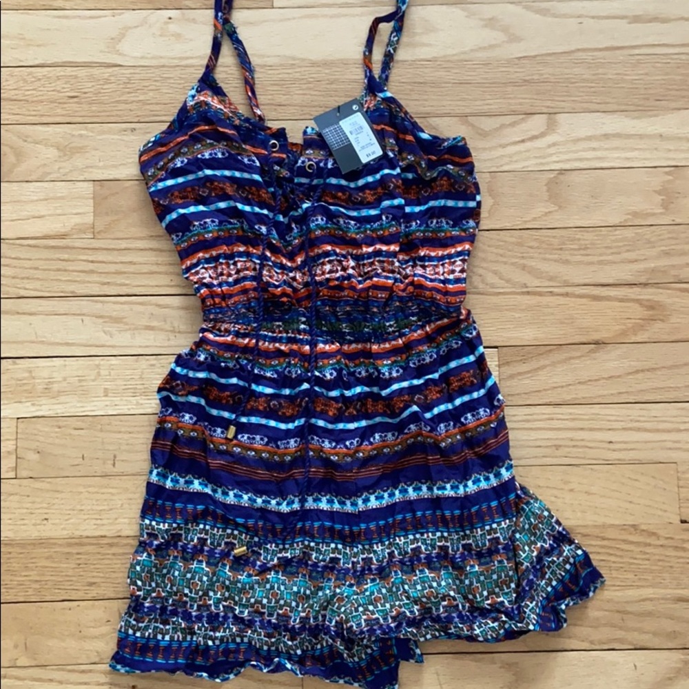 NWT Primark Atmosphere blue and orange Romper